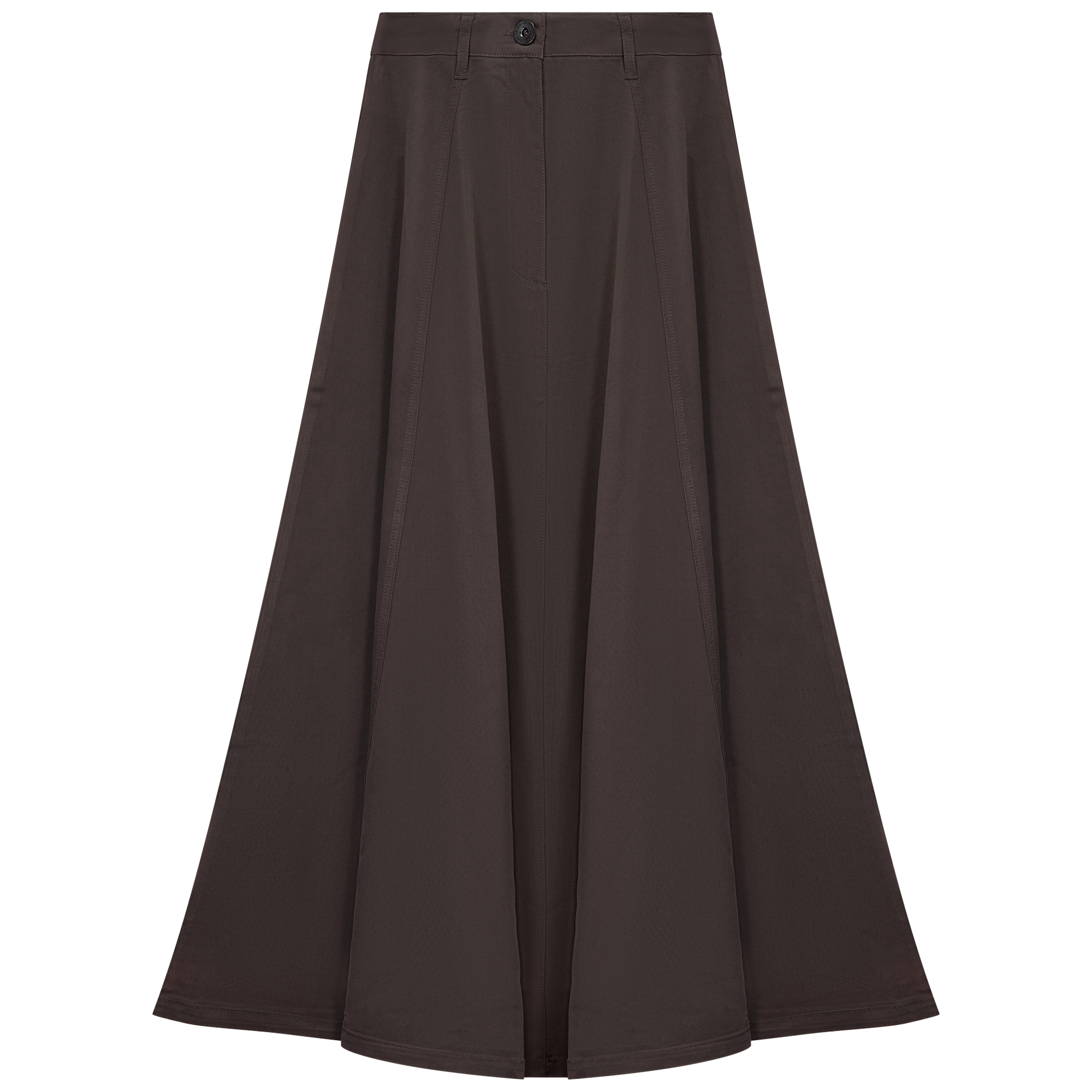 Cotton Maxi A Line Fringe Skirt
